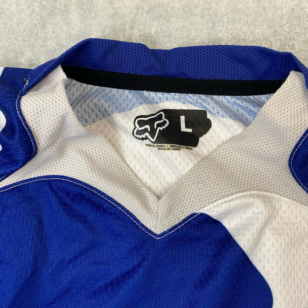 Fox Racing 360 Motocross Jersey Blue White Long Sleeve Size L - Picture 3 of 11